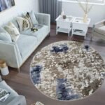 سجادة دائرية من النساجون الشرقيون مقاس 150×150 سم . التصوير على الطبيعة .