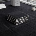 سجادة متشابكة من الاسفنج الناعم المنفوش، سجادة واقية للارضيات والتمارين الرياضية وغرفة الاطفال والمنزل وغرفة النوم . مقاس 30×30 سم عدد 12 قطعة .