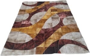 حافظة سجاد مقاس 175*280 سم مستطيلة سهلة التنظيف مثالية لغرف النوم والمعيشة والطعام متعددة الألوان تصوير على الطبيعة وزن المنتج 4 كجم