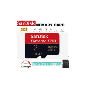 بطاقة ذاكرة صغيرة الحجم عالية السرعة من صن ديسك  بمساحة تخذين 2  تيرا بايت ( 2000 جيجا بايت ) .