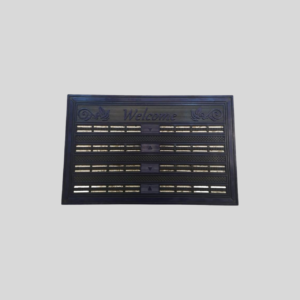 دواسة باب شقة جلد ( Welcome ) مقاس 45×70 سم وزن المنتج 1500 جرام . تصوير المنتج على الطبيعة .