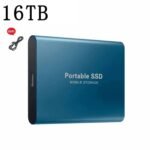 قرص صلب محمول بمنفذ USB 3.1 يعمل مع الكمبيوتر وXbox وPS4 . (تيرا بايت, 16 )