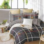 لحاف سرير شتوي من المايكروفايبر بديل الريش حشوة الفايبر البديل للريش مقاس 2.20×2.40 متر