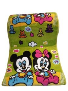 مشاية أطفال برسومات كرتونية خامة تقيلة من النساجون الشرقيون، عرض 100 سم، ألوان مبهجة وناعمة، مناسبة لغرف الأطفال 100*400سم